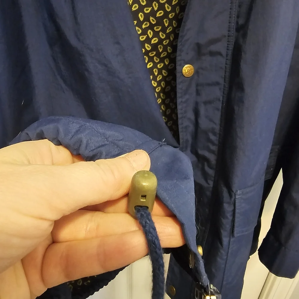 Vintage Hartwell ViaSport Men's Navy Raincoat